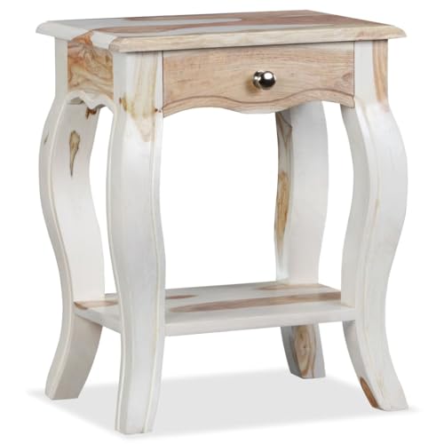 vidaXL Bedside Cabinet Solid Sheesham Wood 15.8"x11.8"x19.7"